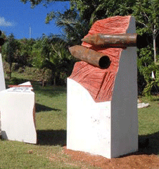 En Boca de Samá, monumento a víctimas del terrorismo