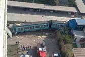 Tren del Metro de Chile se descarriló e impactó contra un edificio